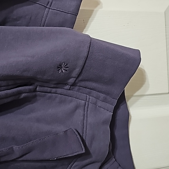 Athleta Retroterry Wrap Sweatshirt Violet Women's XXS - Picture 2 of 4